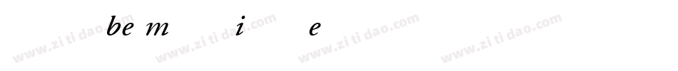 Garamond BE Medium Italic Expert字体转换